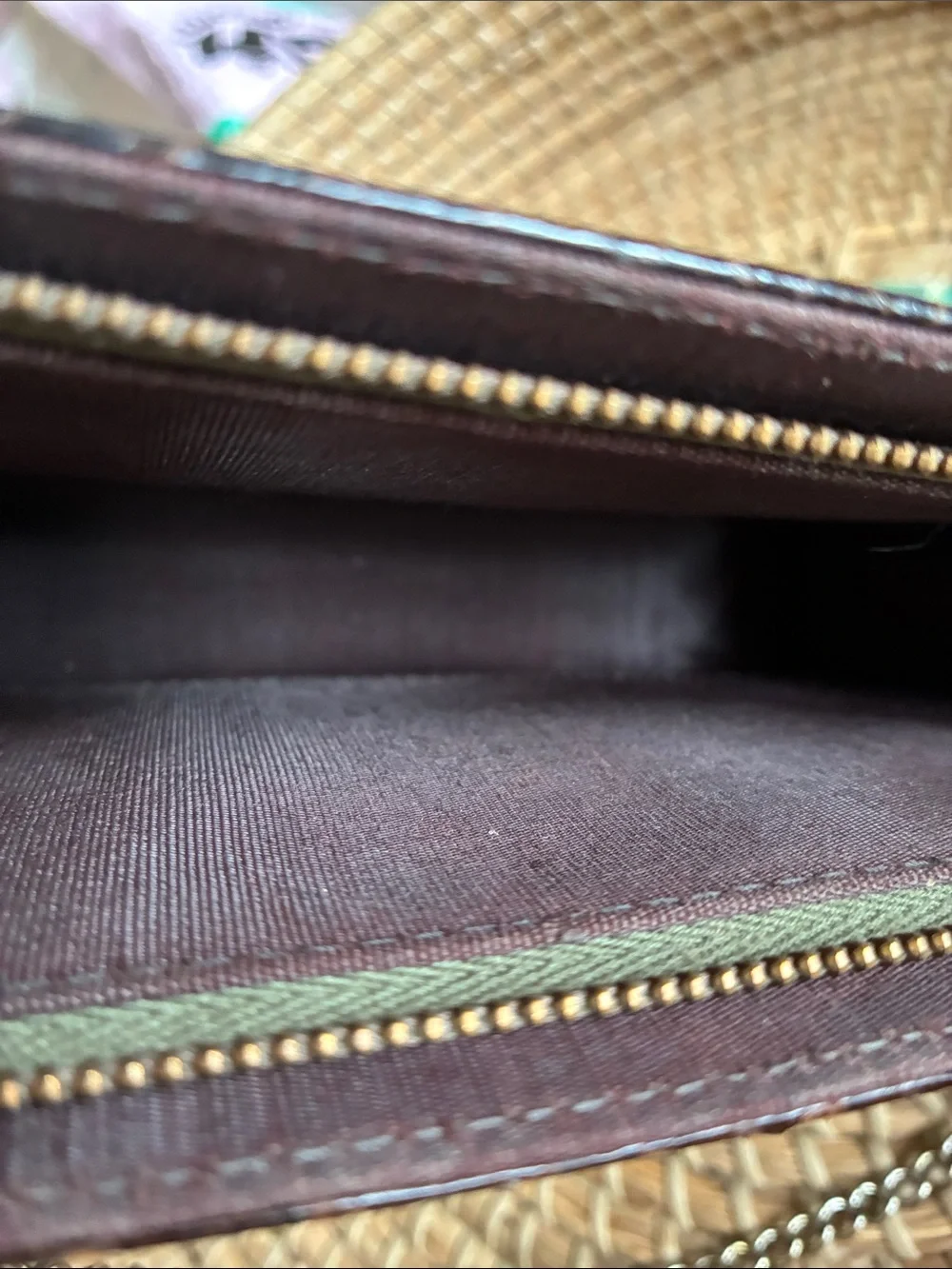Snakeskin vintage unbranded Chain Strap Clutch